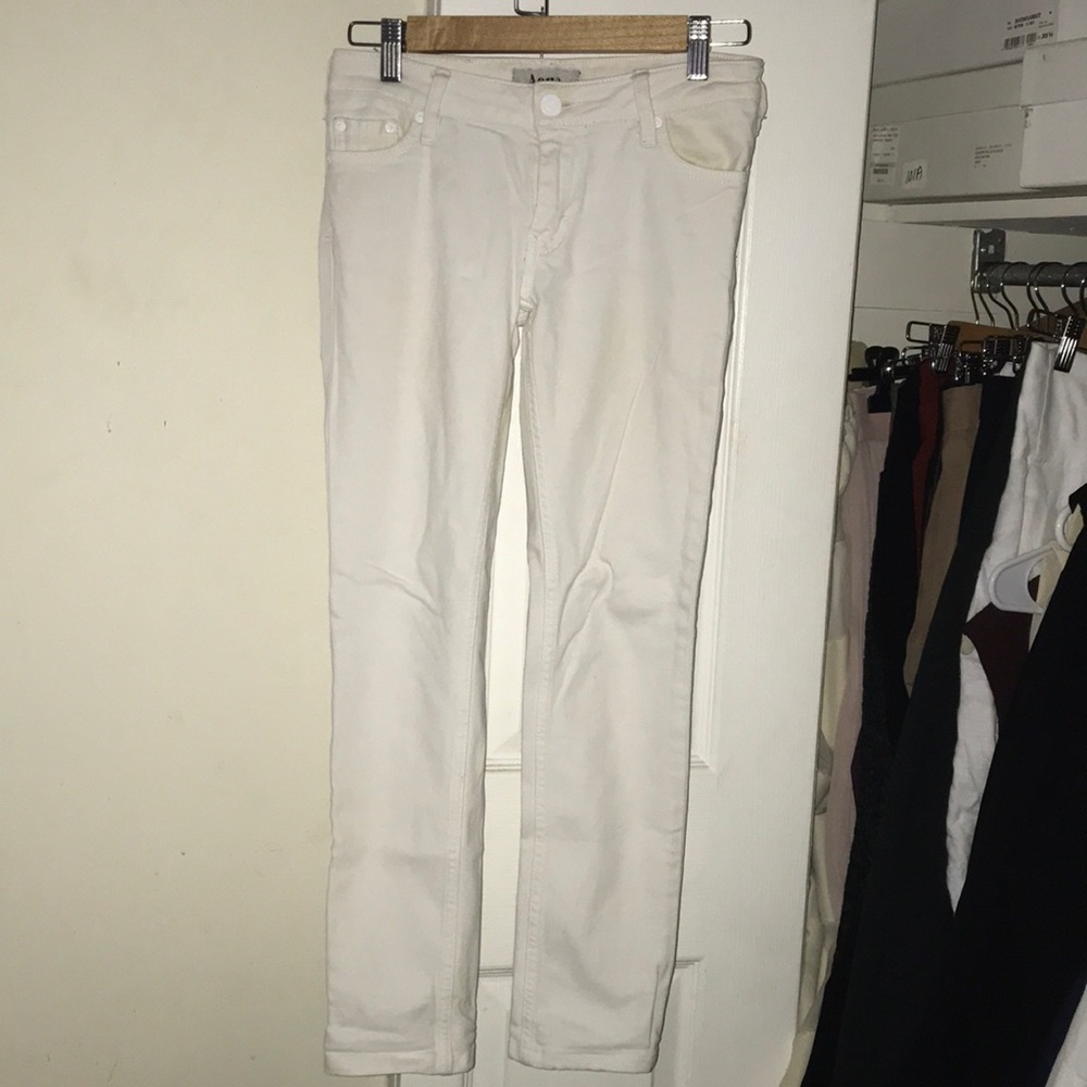 Acne White Jeans Size 26